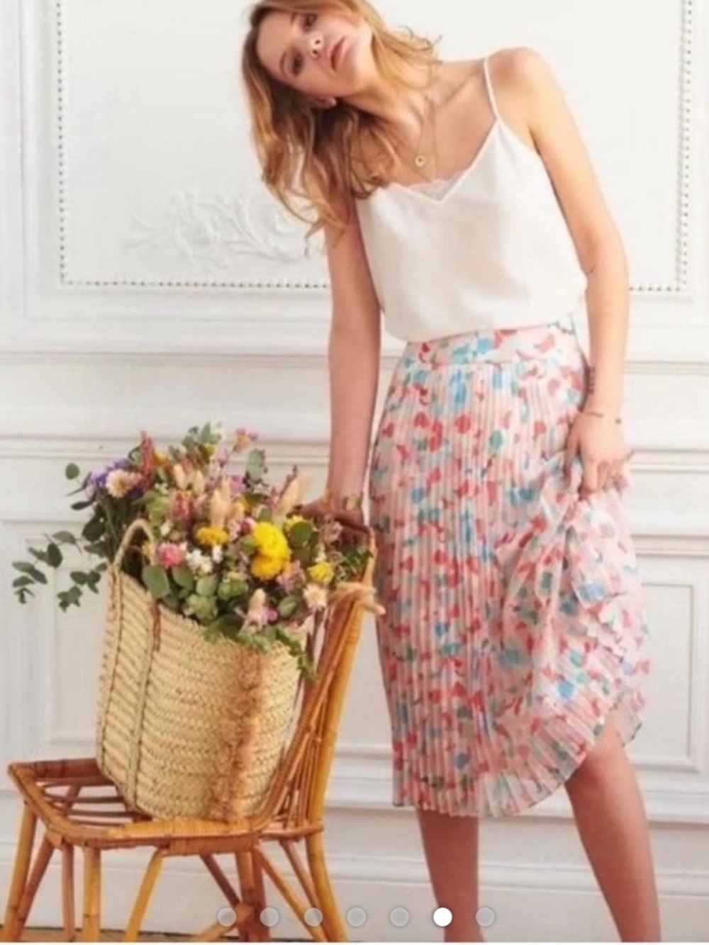 Sézane Dino Skirt - Ines Powder Flower